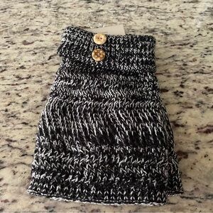 Maurice's boot toppers womens  accessories fall black gray mix new with tags